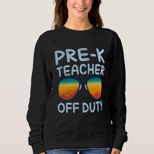 Preschool kindergarten educator off duty teacher   スウェットシャツ (正面)