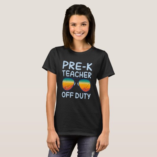 Preschool kindergarten educator off duty teacher   tシャツ (正面フル)