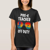 Preschool kindergarten educator off duty teacher   tシャツ (正面)