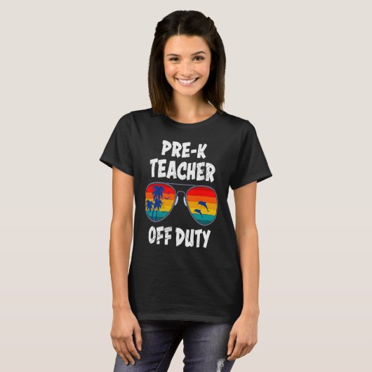 Preschool kindergarten educator off duty teacher   tシャツ (正面フル)