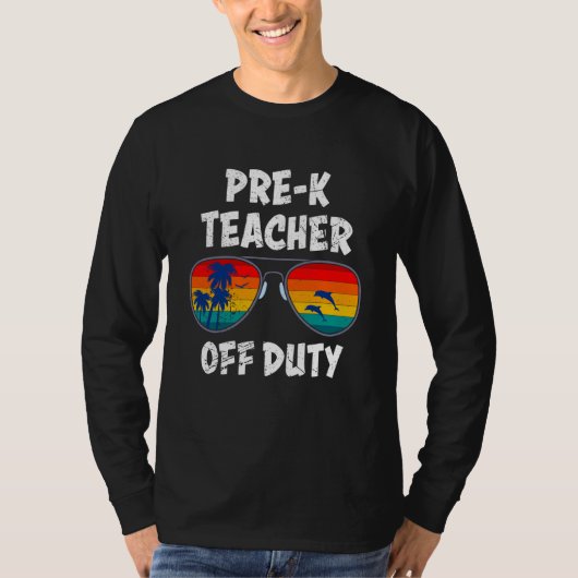 Preschool kindergarten educator off duty teacher tシャツ (正面)