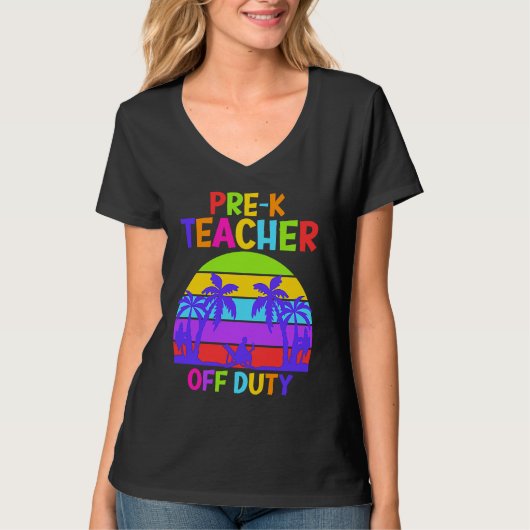 Preschool Kindergarten Teacher off duty teacher Tシャツ (正面)
