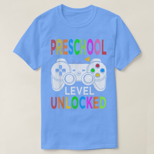 Preschool Level Unlocked Video Game Back to School Tシャツ (デザイン正面)