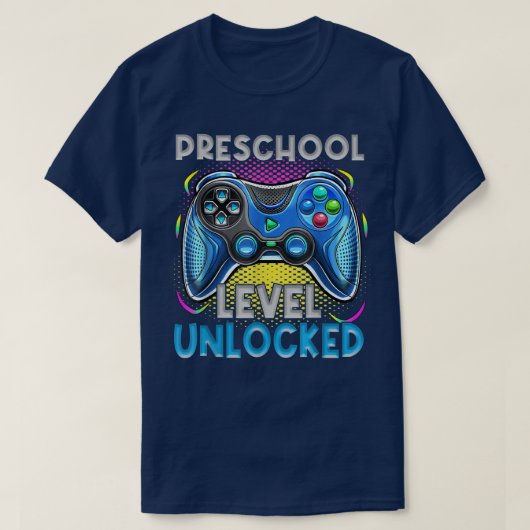 Preschool Level Unlocked Video Games Kids Back To Tシャツ (デザイン正面)