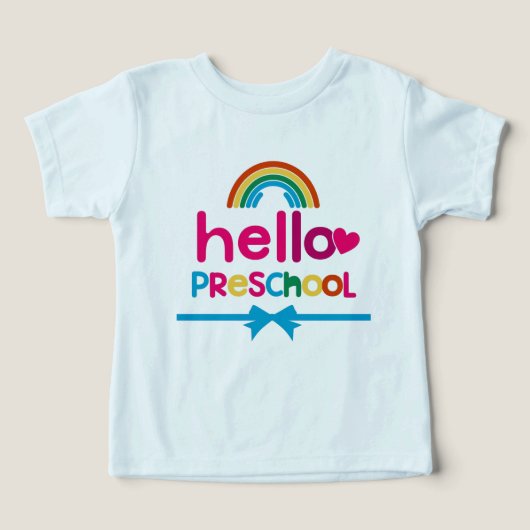 Preschool T-shirt - First Day Preschool T-shirts  (デザイン正面)