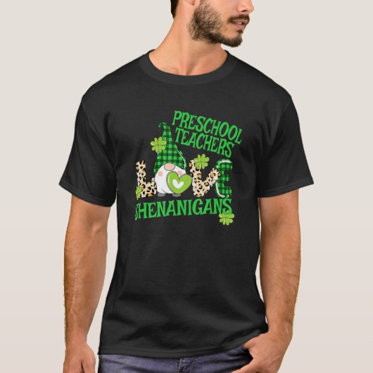 Preschool Teacher St Patricks Day PreK Shenanigans Tシャツ (正面)