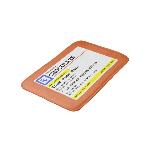 Prescription Chocolate Personalized   バスマット (アングル)