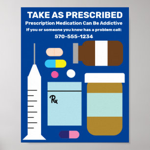 Prescription Drug Abuse Awareness Poster ポスター