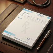 Prescription Pad Notepad – Editable Rx for Doctors ノートパッド