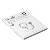 Prescription Rx Doctor Medical Form Business  ノートパッド (アングル)