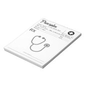 Prescription Rx Doctor Medical Form Business  ノートパッド (回転)