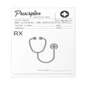 Prescription Rx Doctor Medical Form Business  ノートパッド (正面)