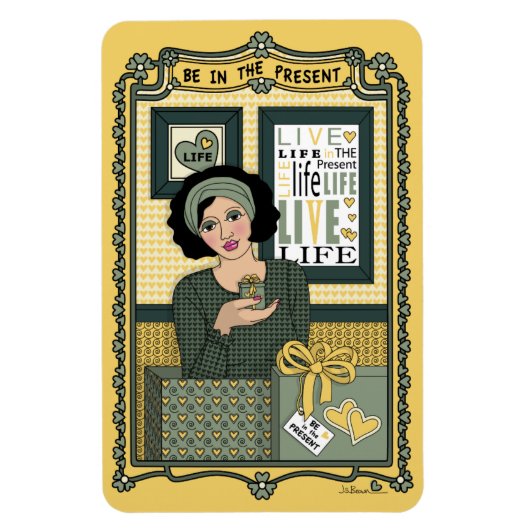 Present_C_4x6冷蔵庫磁石に入っている マグネット (縦)