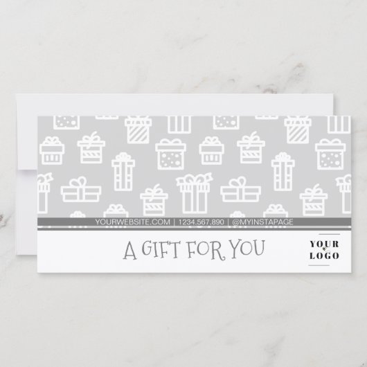 Present Pattern My Company カスタム Business Logo (正面)