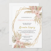 Presentación de tres años 招待状 (正面/裏面)