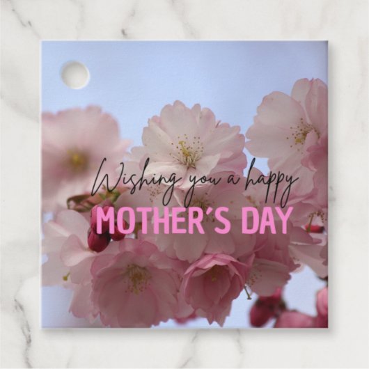 Presentetikett att sätta på paket eller blombukett フェイバータグ (正面)