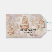 Presentetikett Cake Sticker-Personalized etikett ギフトタグ (正面(横))
