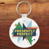 Presently Perfect Abstract Modern キーホルダー (正面)