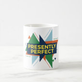 Presently Perfect Abstract Modern Design コーヒーマグカップ (中央)