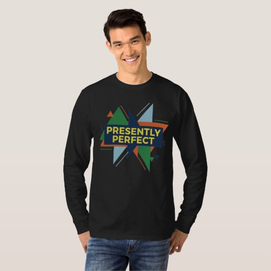 Presently Perfect Abstract Modern Tシャツ (正面フル)