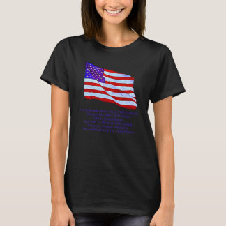 Preserve Protect And Defend Oath Us Flag Waving Tシャツ