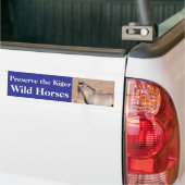 Preserve the Kiger Wild Horses Bumper Sticker バンパーステッカー (トラック上)