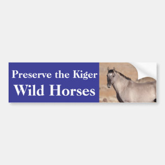 Preserve the Kiger Wild Horses Bumper Sticker バンパーステッカー