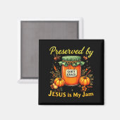 Preserved By God’s Grace Jesus Jam Strawberry Cute マグネット (正面/裏面)