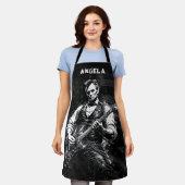 President Abraham Lincoln Playing Guitar エプロン (着用した状態)