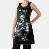 President Abraham Lincoln Playing Guitar エプロン (インサイチュ)