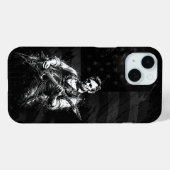 President Abraham Lincoln Playing Guitar Case-Mate iPhoneケース (裏面 (横))