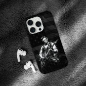 President Abraham Lincoln Playing Guitar iPhoneケース