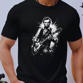 President Abraham Lincoln Playing Guitar Tシャツ