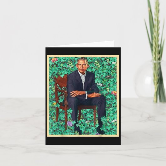 President Barack Obama 2028 Portrait Patriotic Dem カード (正面)