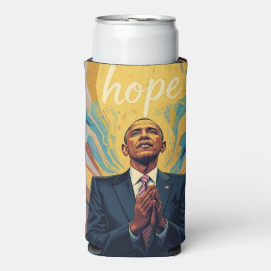 President Barack Obama and the Message of Hope  スリム缶クーラー (Seltzer正面)