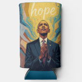 President Barack Obama and the Message of Hope  スリム缶クーラー (正面)