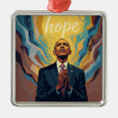 President Barack Obama and the Message of Hope メタルオーナメント (正面)