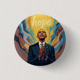 President Barack Obama and the Message of Hope  缶バッジ