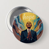 President Barack Obama and the Message of Hope 缶バッジ (正面&裏面)