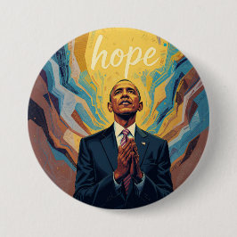 President Barack Obama and the Message of Hope  缶バッジ