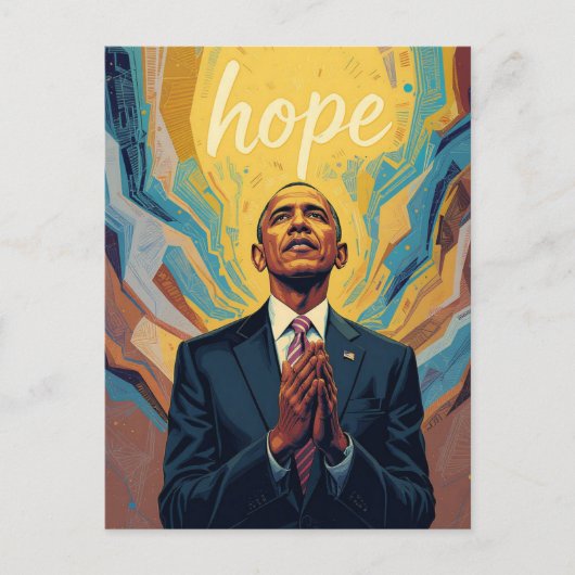 President Barack Obama and the Message of Hope Met ポストカード (正面)
