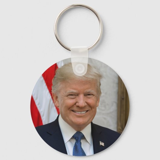 President Donald Trump 2017 Official Portrait キーホルダー (正面)