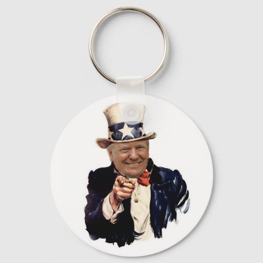 President Donald Trump 2020 Elections Uncle Sam キーホルダー (正面)