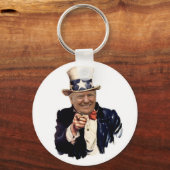 President Donald Trump 2020 Elections Uncle Sam キーホルダー (正面)