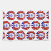 President Donald Trump in Red キッチンタオル (横)