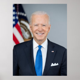 President Joe Biden Official 2021 Portrait Large ポスター