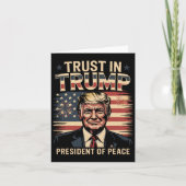 President Of Peace Trust In Trump  カード (正面)