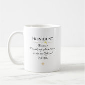 President Office Quote コーヒーマグカップ (左)