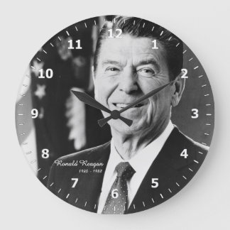President Ronald Reagan Clock ラージ壁時計