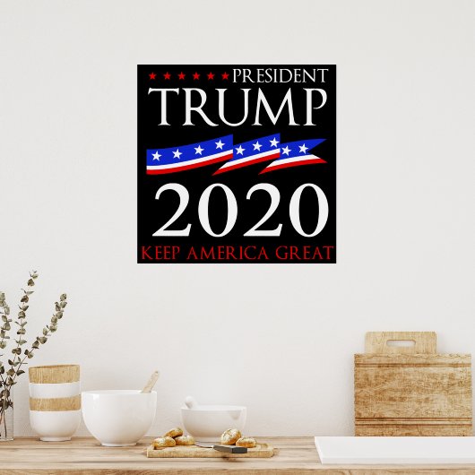 President Trump 2020 ポスター (キッチン)